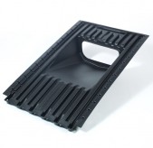 Black Industrial Waste Management Recycling Bin