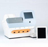 White Blue Orange Next Generation DNA Sequencer