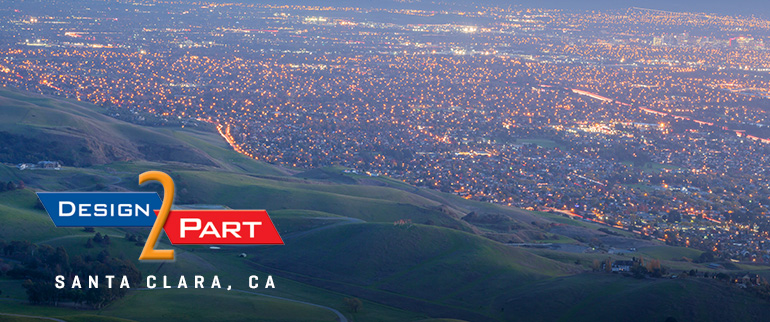 Design 2 Part Santa Clara, with a picture of Santa Clara, California.