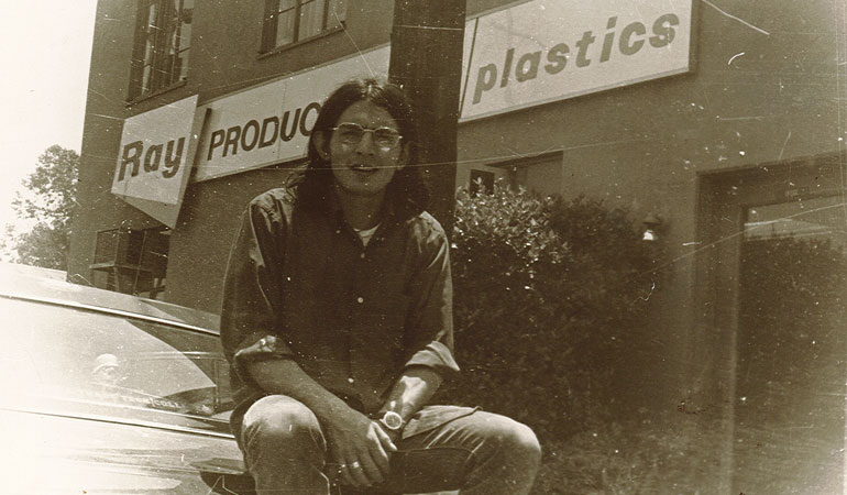 Hector Noriega 1968 - outside Ray Products
