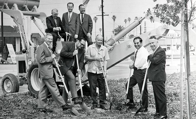 1949 groundbreaking ceremony for Ray Products